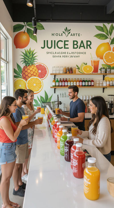 
Kombucha y jugos