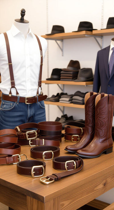 
Cinturones y accesorios de cuero