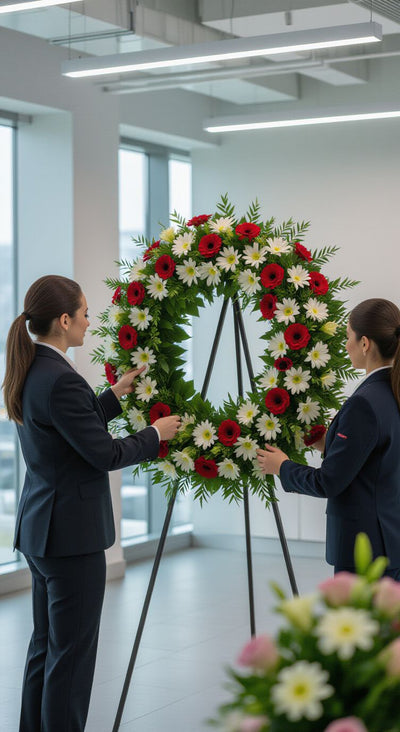 
Flores funerarias y tanatorios