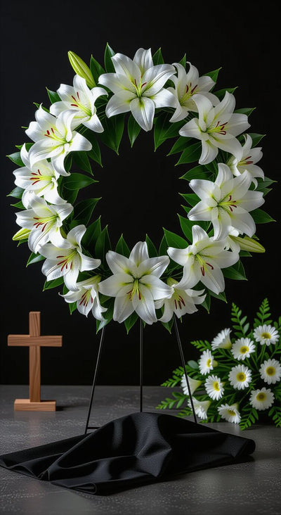 
Flores funerarias y tanatorios