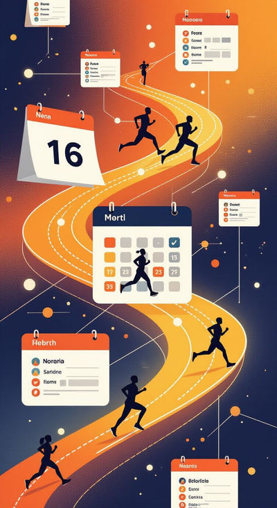 
Calendario y registro de running