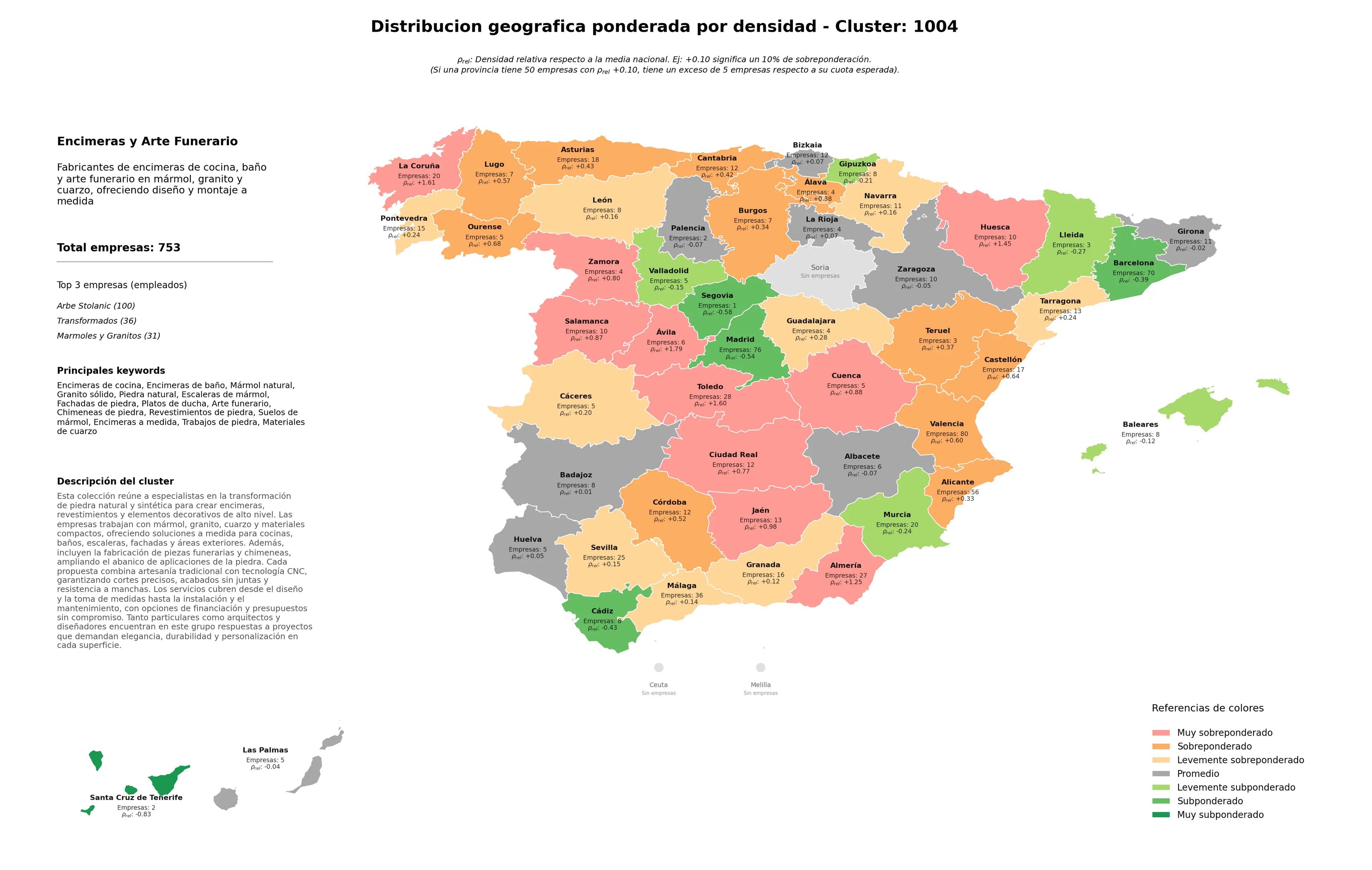 competencia por region encimeras de baño, piedra natural, encimeras a medida