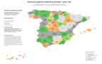 distribución geográfica reparación antenas, instalación videoportero, mantenimiento antenas