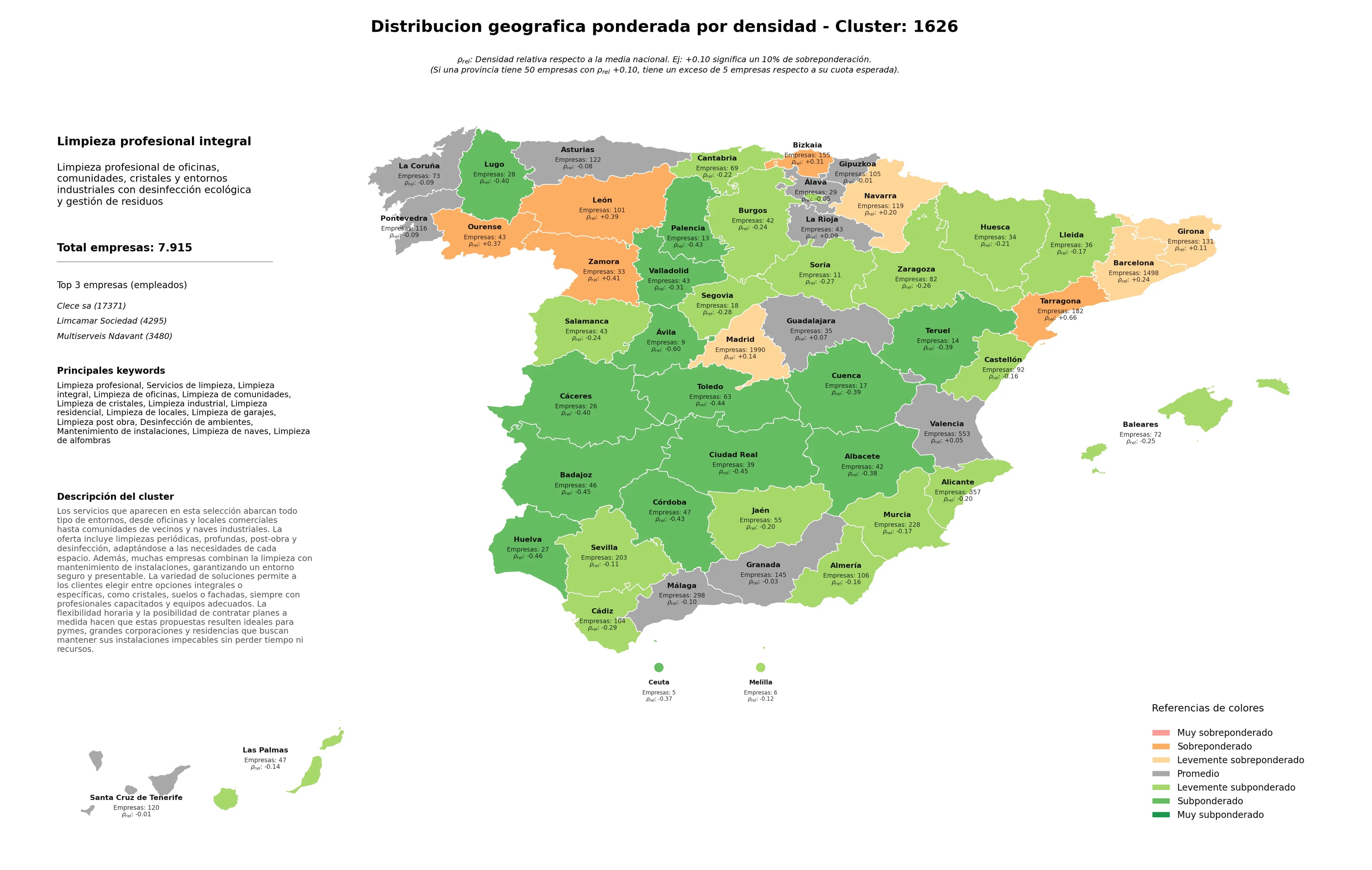 competencia por region limpieza integral, desinfección de ambientes, limpieza de oficinas