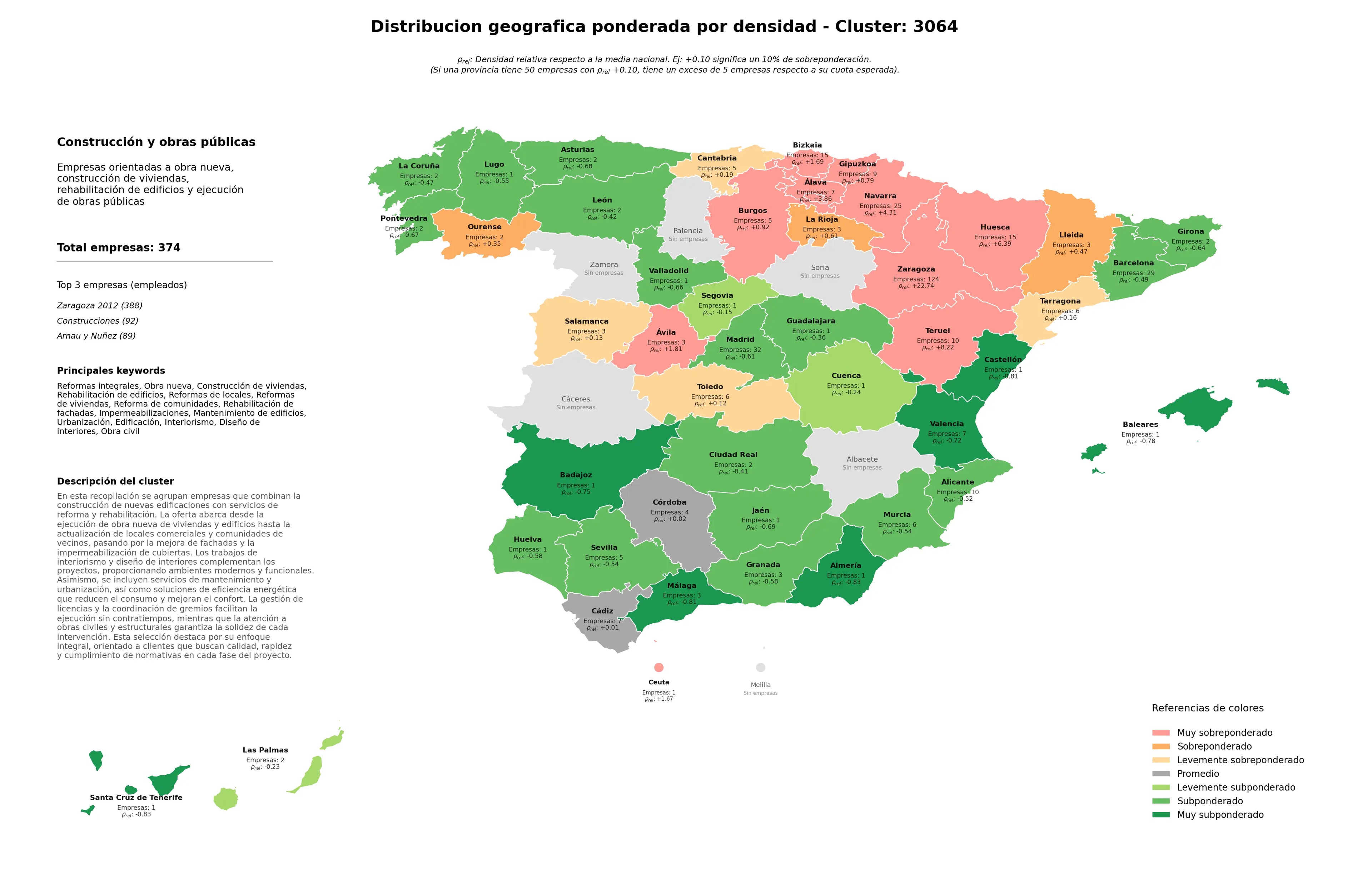 cobertura por regiones reformas integrales, rehabilitación de edificios, interiorismo