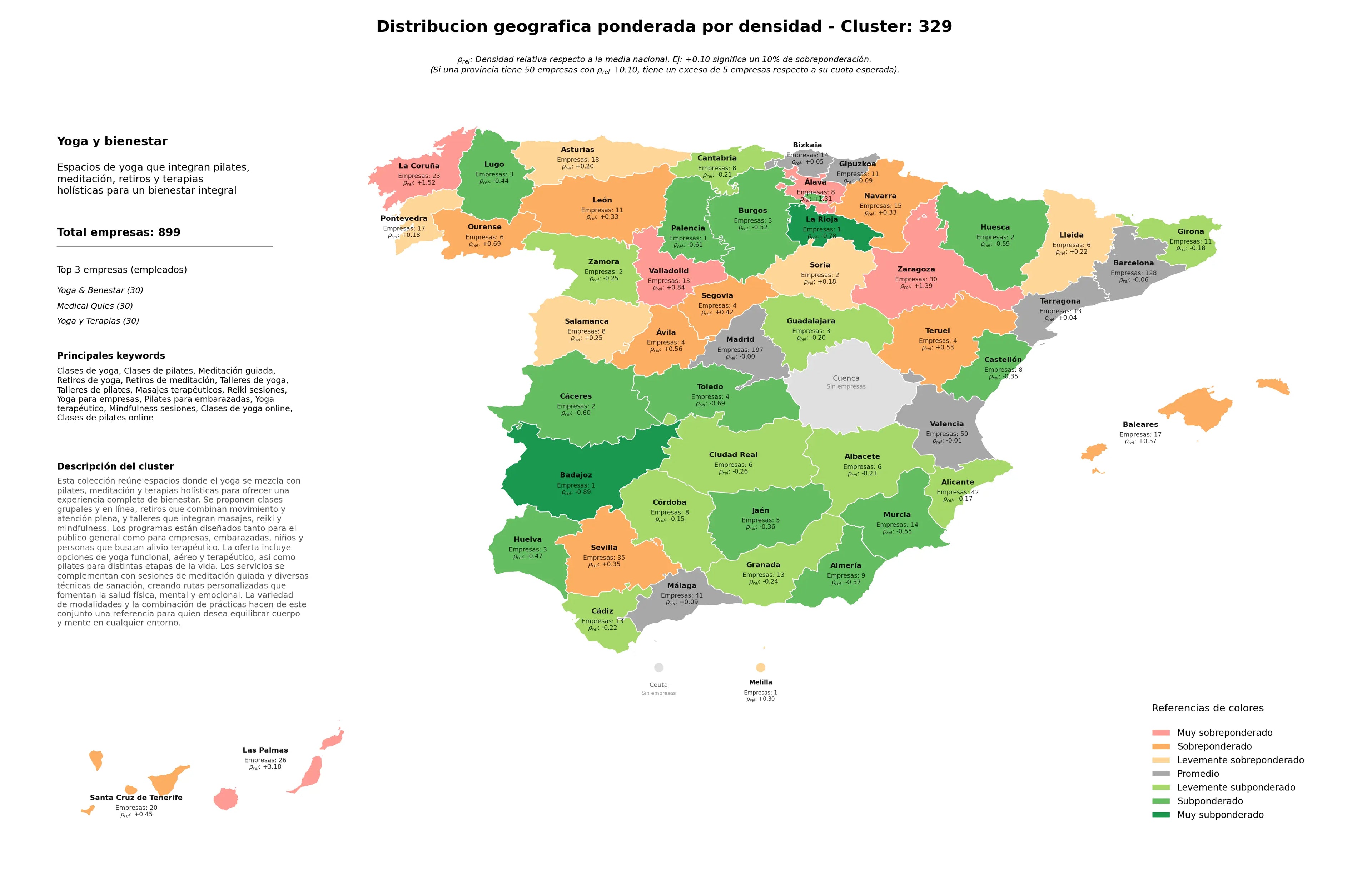 distribución geográfica meditación guiada, retiros de meditación, pilates para embarazadas