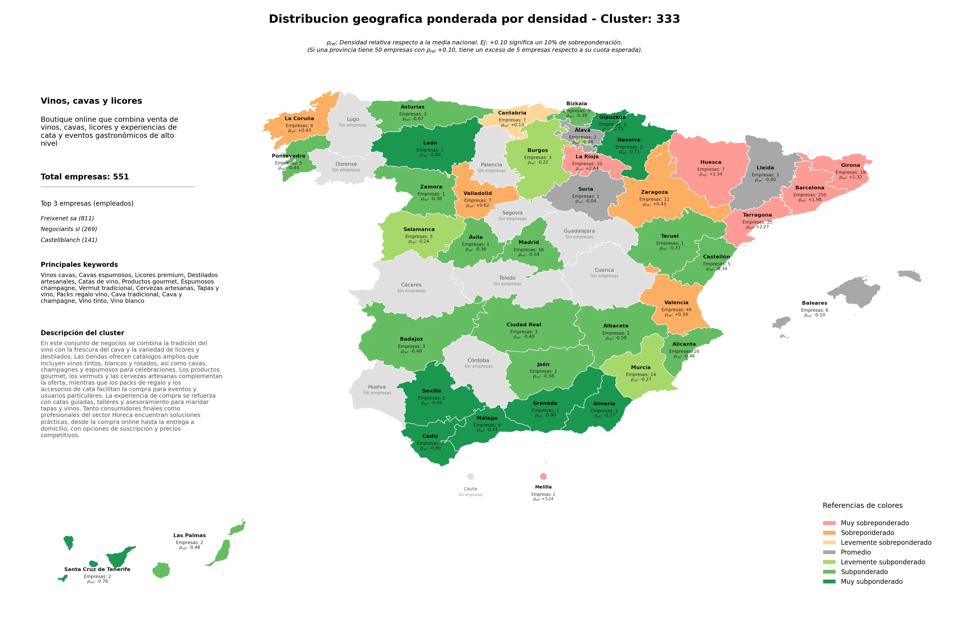 cobertura por regiones vinos cavas, espumosos champagne, cervezas artesanas