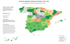 distribución geográfica servilletas, cartón corrugado, bolsas de papel