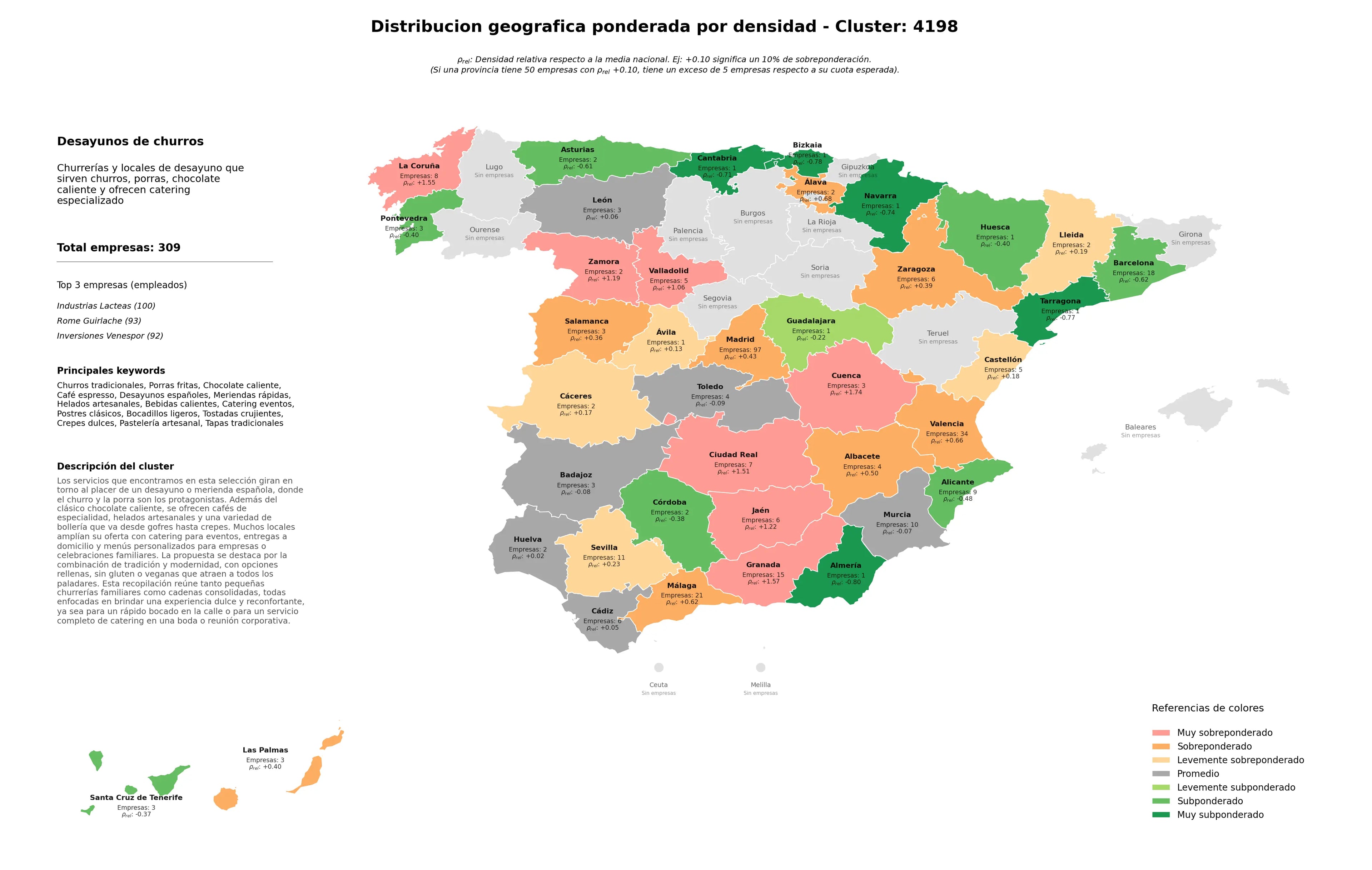 distribución geográfica porras fritas, catering eventos, tapas tradicionales
