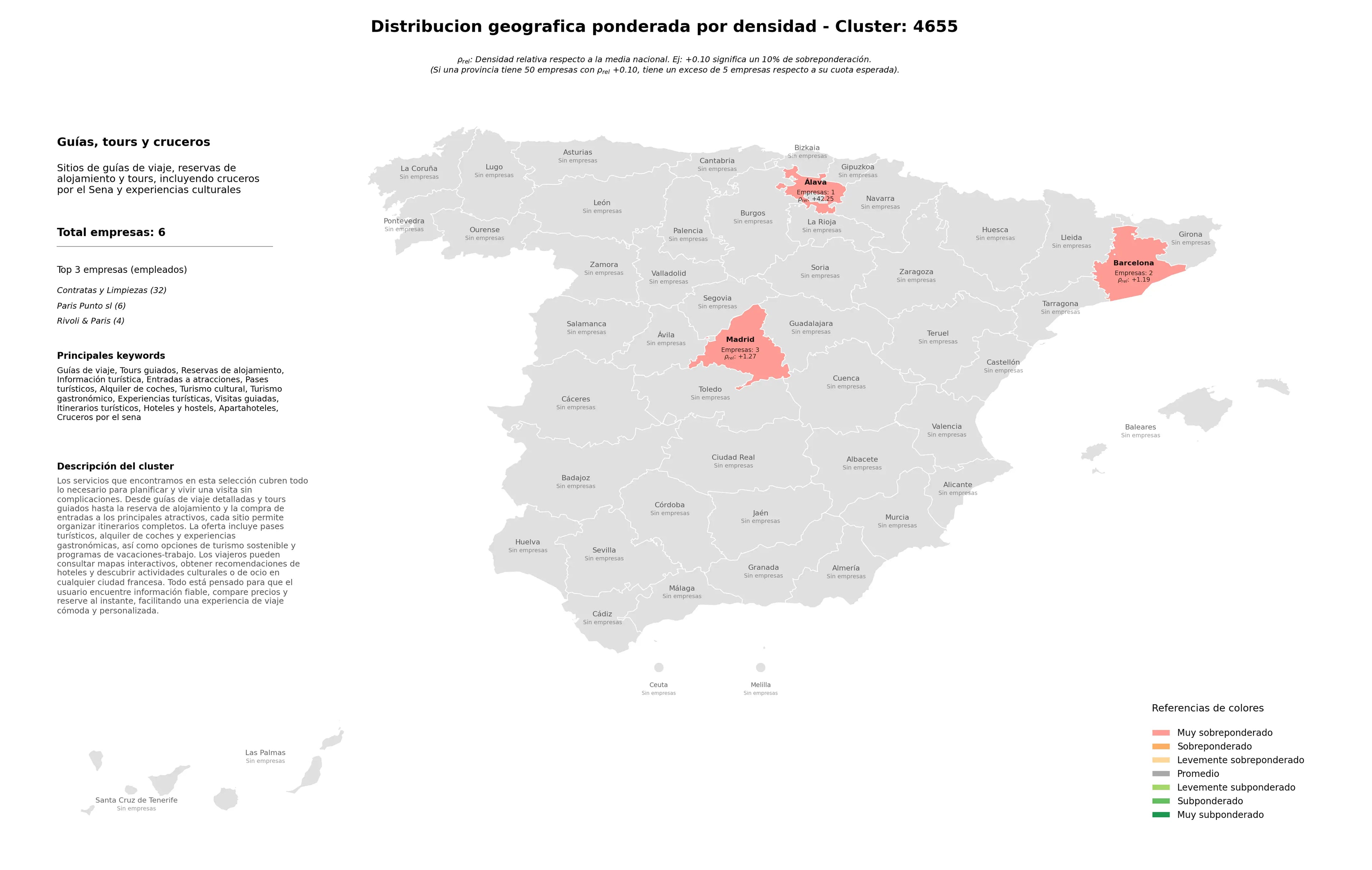 saturacion provincias reservas de alojamiento, itinerarios turísticos, cruceros por el Sena