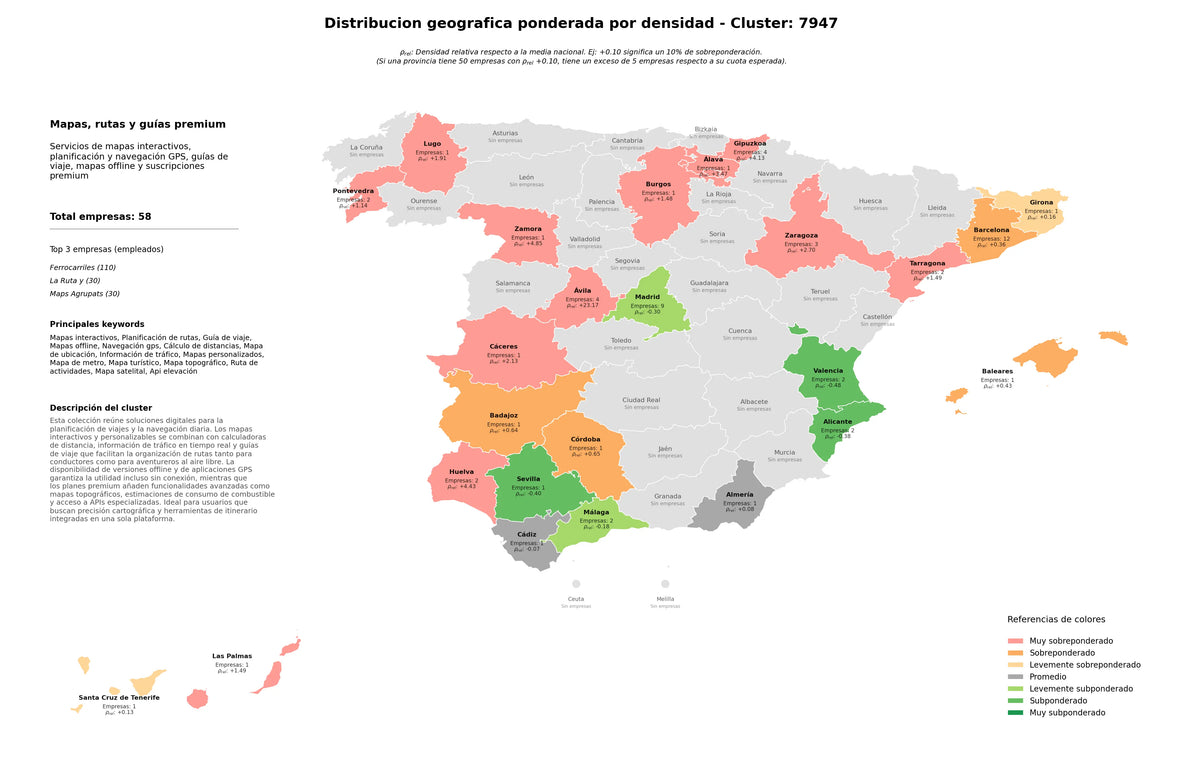 competencia por provincias guía de viaje, mapa turístico, mapas personalizados