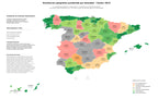 distribución geográfica energía solar, energías renovables, proyectos solares