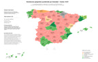 ponderación por provincias gastronomía local, experiencias turísticas, rutas turísticas