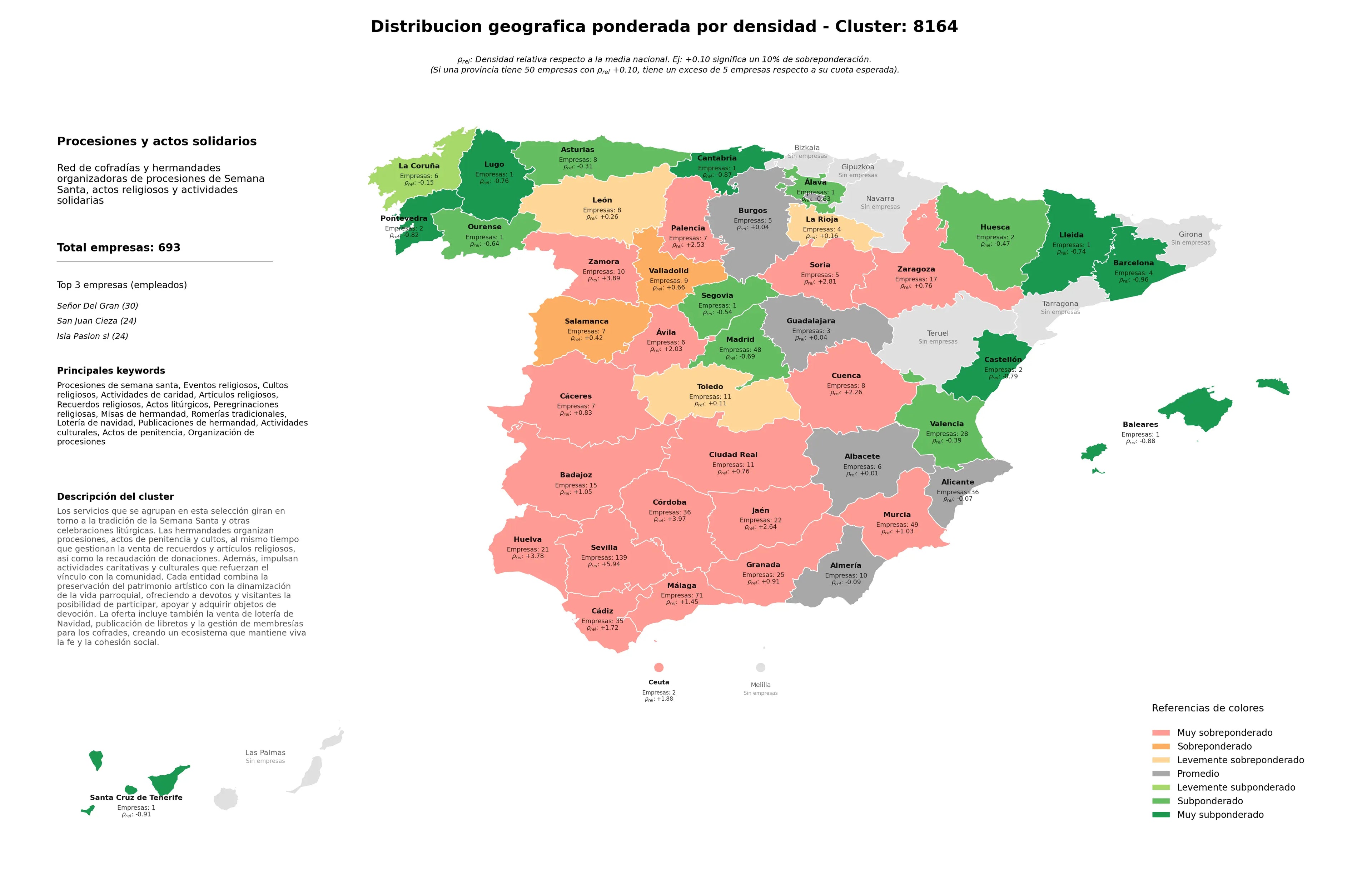 saturacion provincias cultos religiosos, actividades de caridad, artículos religiosos