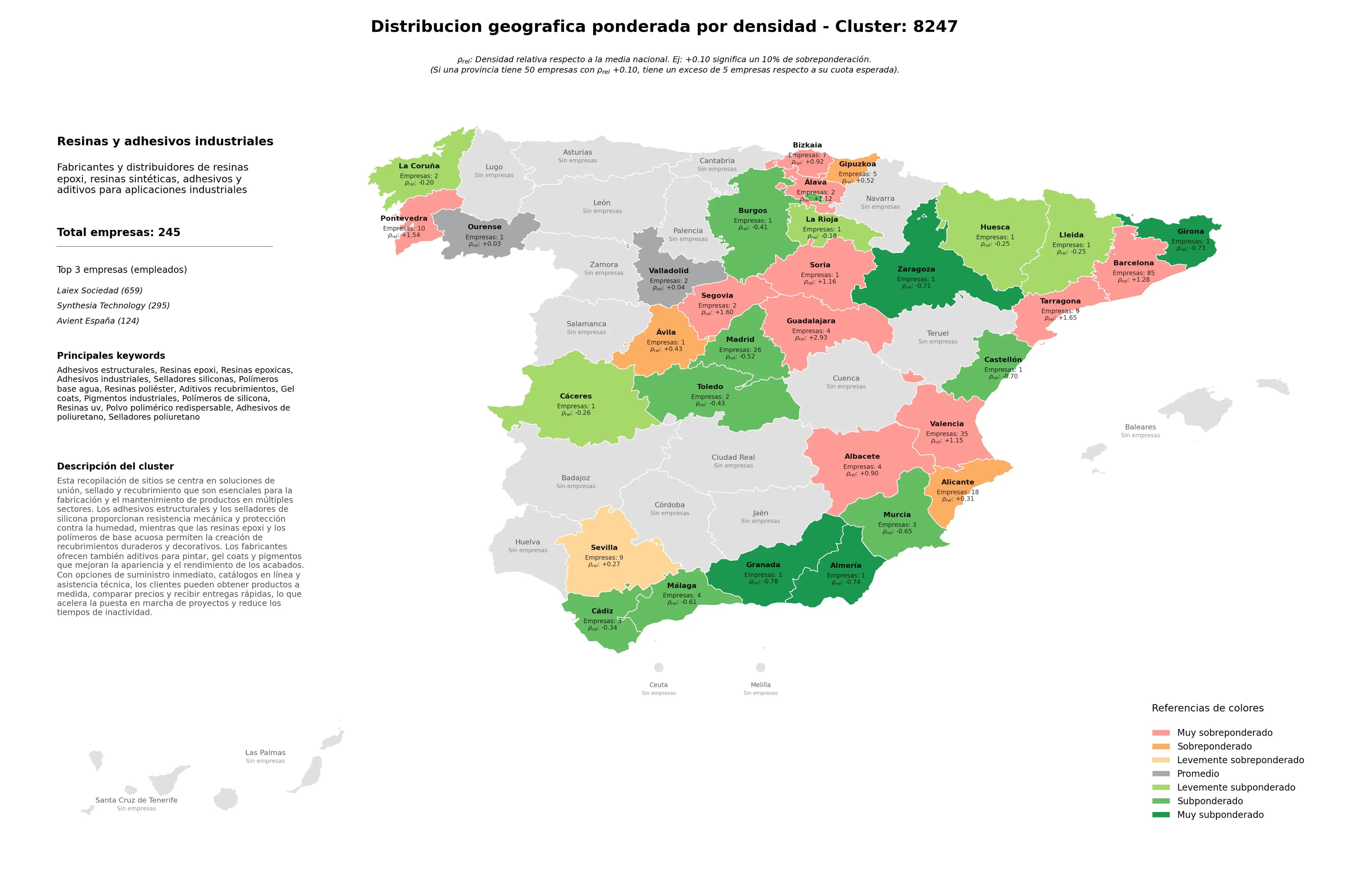 saturacion provincias adhesivos estructurales, selladores siliconas, polímeros base agua