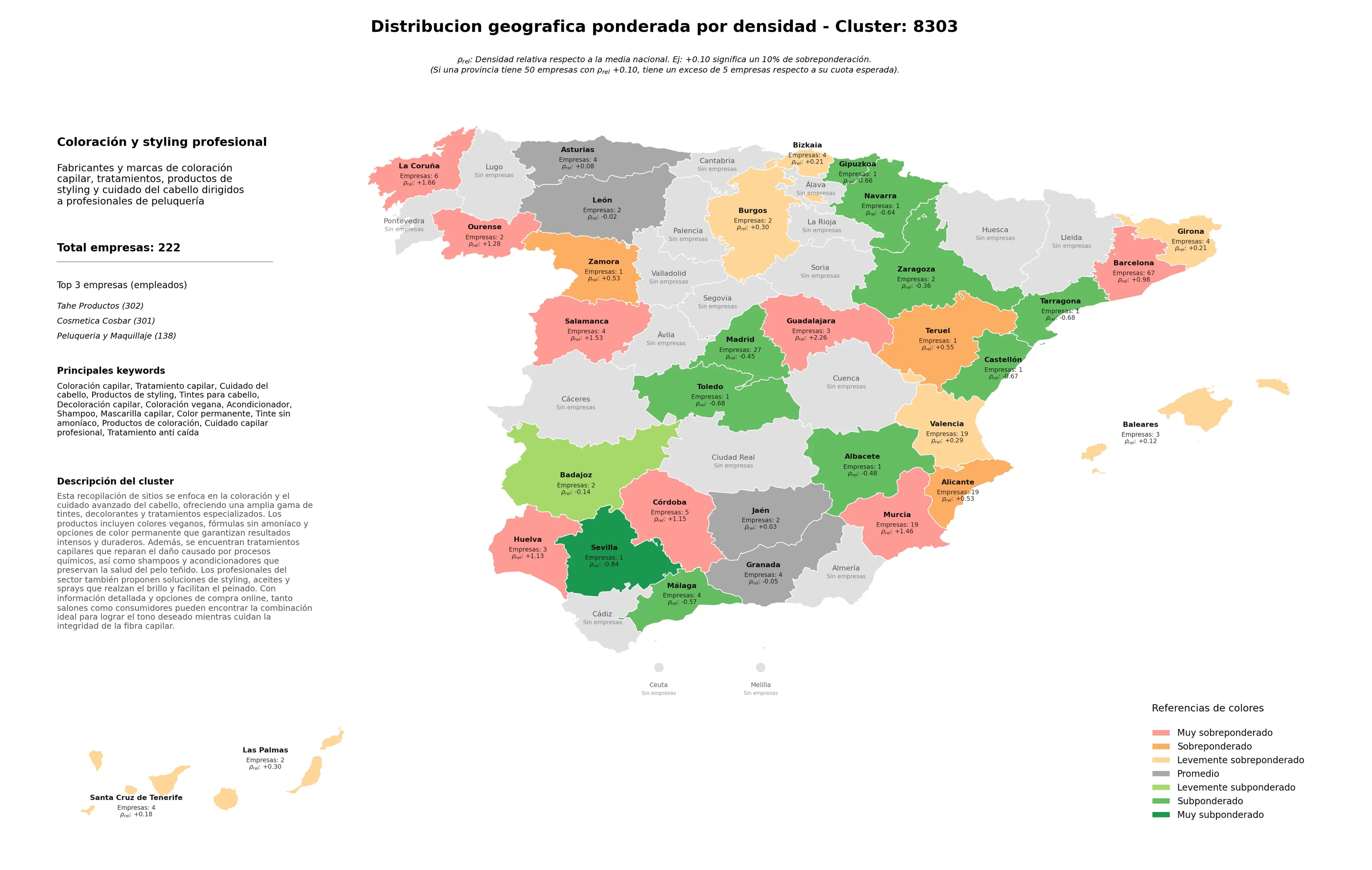distribución geográfica coloración capilar, coloración vegana, cuidado capilar profesional