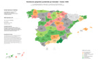 análisis provincial coches híbridos, cuadriciclos ligeros, vehículos de pasajeros