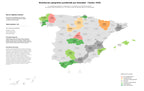 ponderación por provincias cuentas corrientes, cobro nómina, cuentas de ahorro