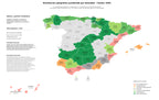 ponderación por provincias alquiler vacacional, experiencias turísticas, alquiler a largo plazo
