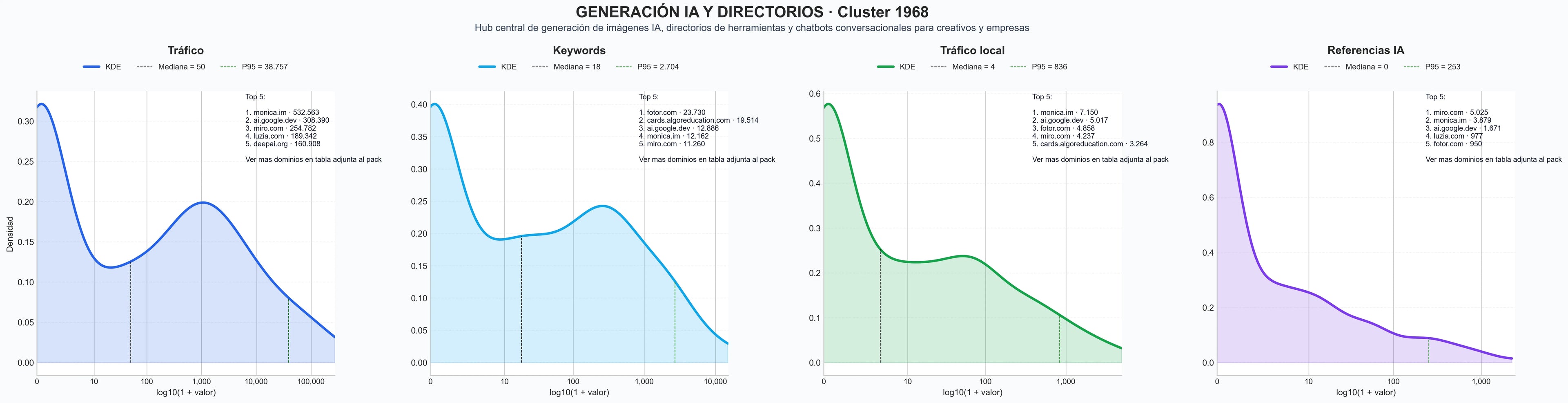 distribuciones de posicionamiento chatbot de IA, generador de avatares IA, herramienta de edición IA
