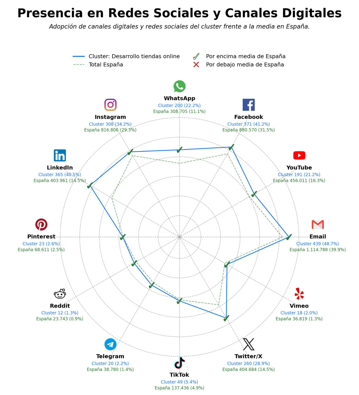 competencia en redes sociales de nicho migración Shopify, mantenimiento tiendas, personalización tienda