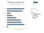 bases de datos del sector Red de restaurantes especializados en hamburguesas artesanales, combos y platos rápidos como pizzas, bocadillos y bebidas