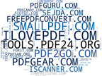 mapa de términos editar PDF, convertir a Excel, gestión de PDFs