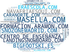 mapa de términos alquiler de material, campamentos de esquí, cursos de snowboard