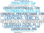 mapa de términos congreso científico, alojamiento asistentes, registro participantes