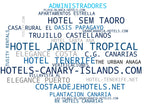 wordcloud de mercado apartamentos islas, alquiler temporada, piscina al aire