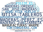 nube de conceptos madera aserrada, madera para construcción, tableros contrachapado