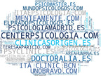 wordcloud de mercado terapia psicológica, terapia cognitivo conductual, psicología clínica
