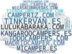 nube de conceptos kits camperización, equipamiento interior camper, techos elevables camper