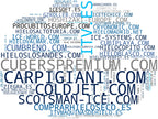 wordcloud de mercado cubitos de hielo, sistemas de preenfriado, equipos de refrigeración