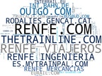 mapa de términos billetes de ferry, pases de tren, viajes en autobús