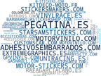 wordcloud de mercado vinilos para vehículos, adhesivos para bicicletas, pegatinas para bicicletas