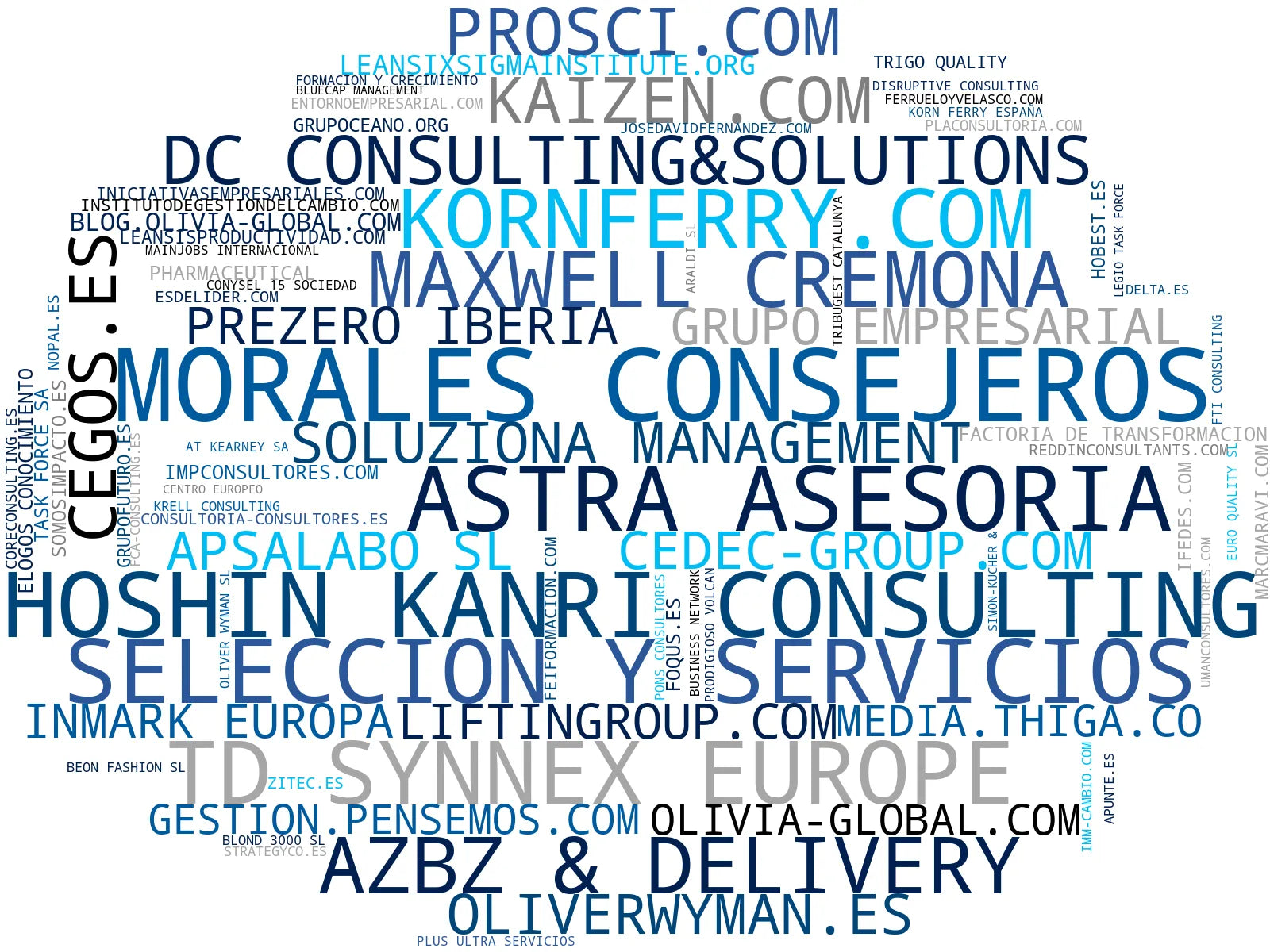 top competidores del nicho asesoría empresarial, consultoría de marketing, consultoría de negocio