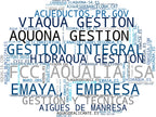 mapa de términos suministro de agua, control de calidad agua, redes de agua