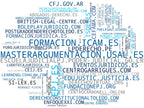 wordcloud de mercado educación legal online, ebooks jurídicos, diplomados jurídicos