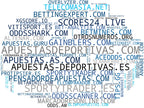 mapa de términos pronósticos deportivos, análisis de partidos, comparador de cuotas