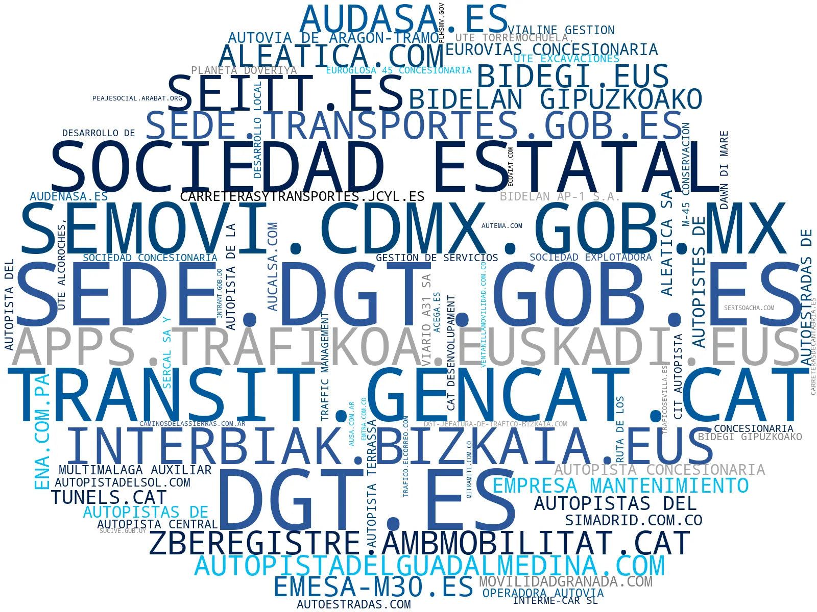top competidores del nicho registro vehicular, información tráfico, servicio peaje