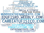 nube de conceptos educación física, recetas saludables, recreación infantil