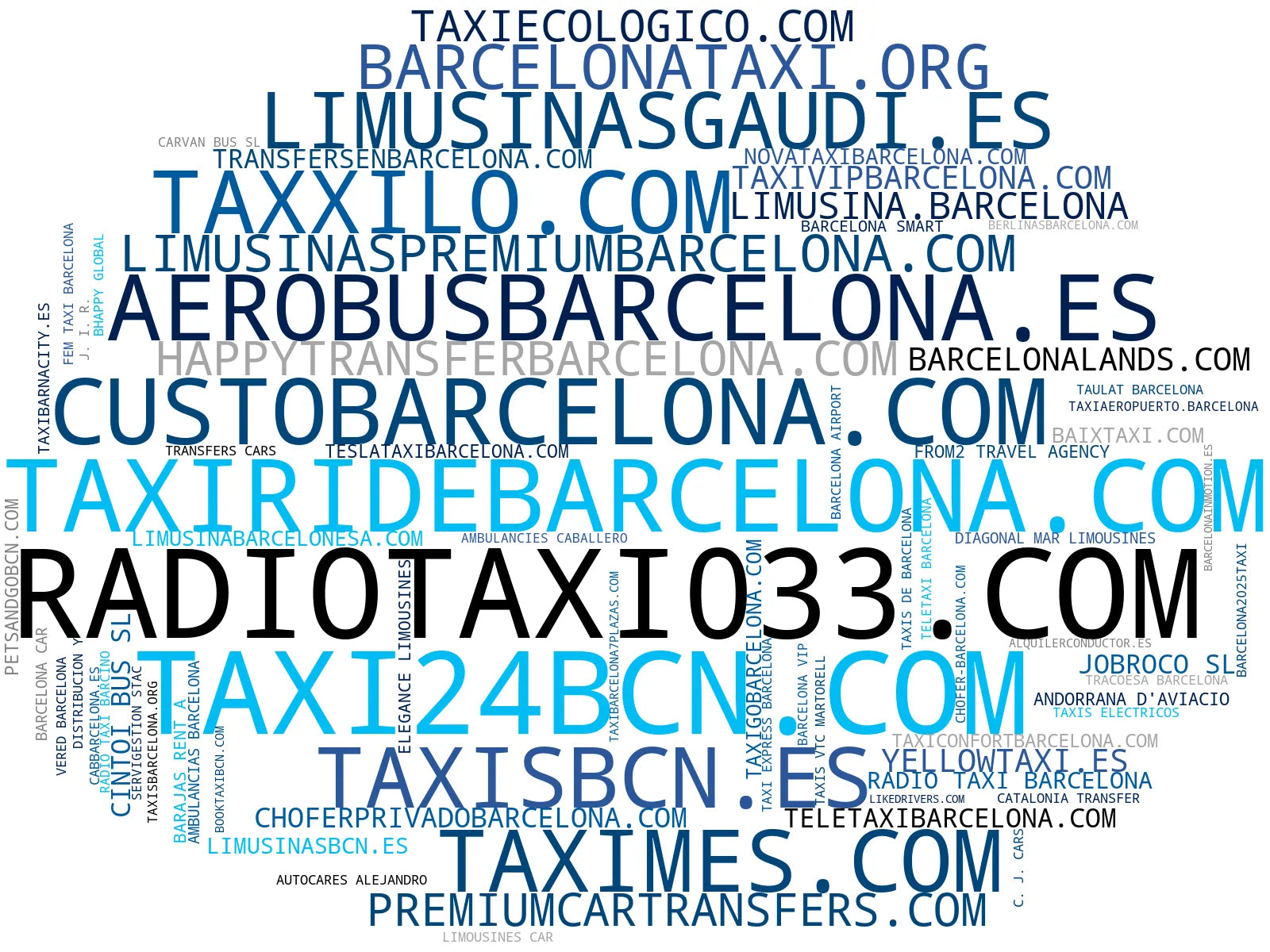 top empresas del rubro taxi urbano, taxi premium, tours guiados