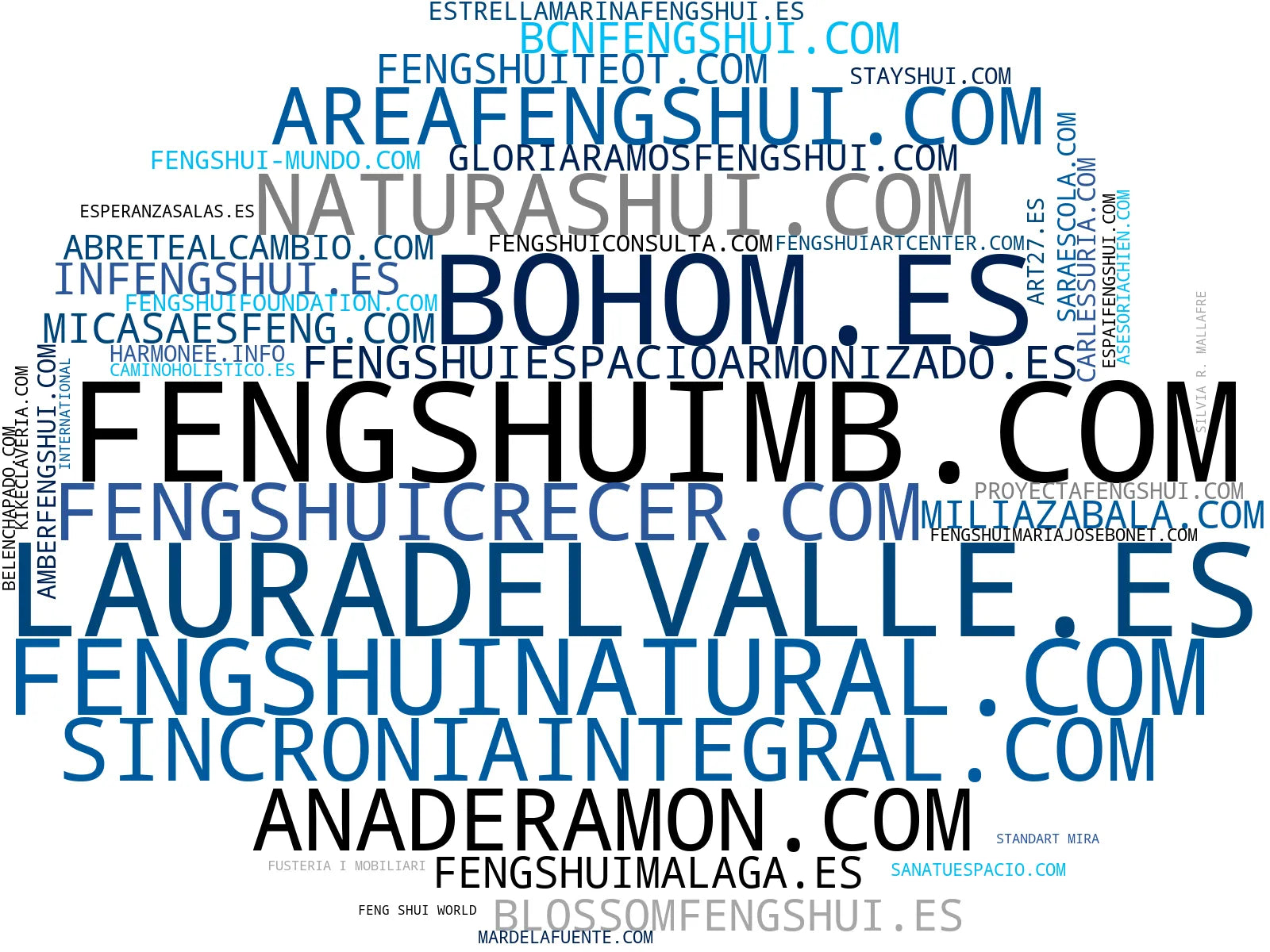 top competidores del nicho carta Bazi, diseño interior Feng Shui, talleres Feng Shui