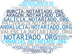 wordcloud de mercado servicios notariales, certificación de documentos, gestión de herencias