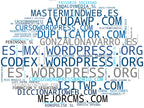 nube de conceptos curso WordPress, extensión Joomla, CMS open source