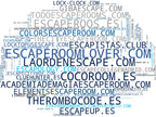 wordcloud de mercado sala de escape, reto de lógica, juego de aventura