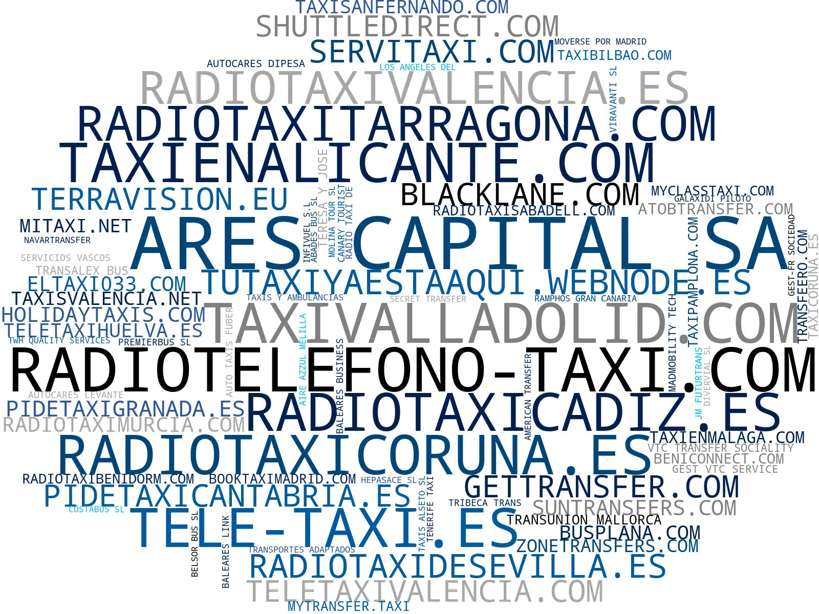 empresas españolas del sector traslado aeropuerto, transfer aeropuerto, taxi nocturno