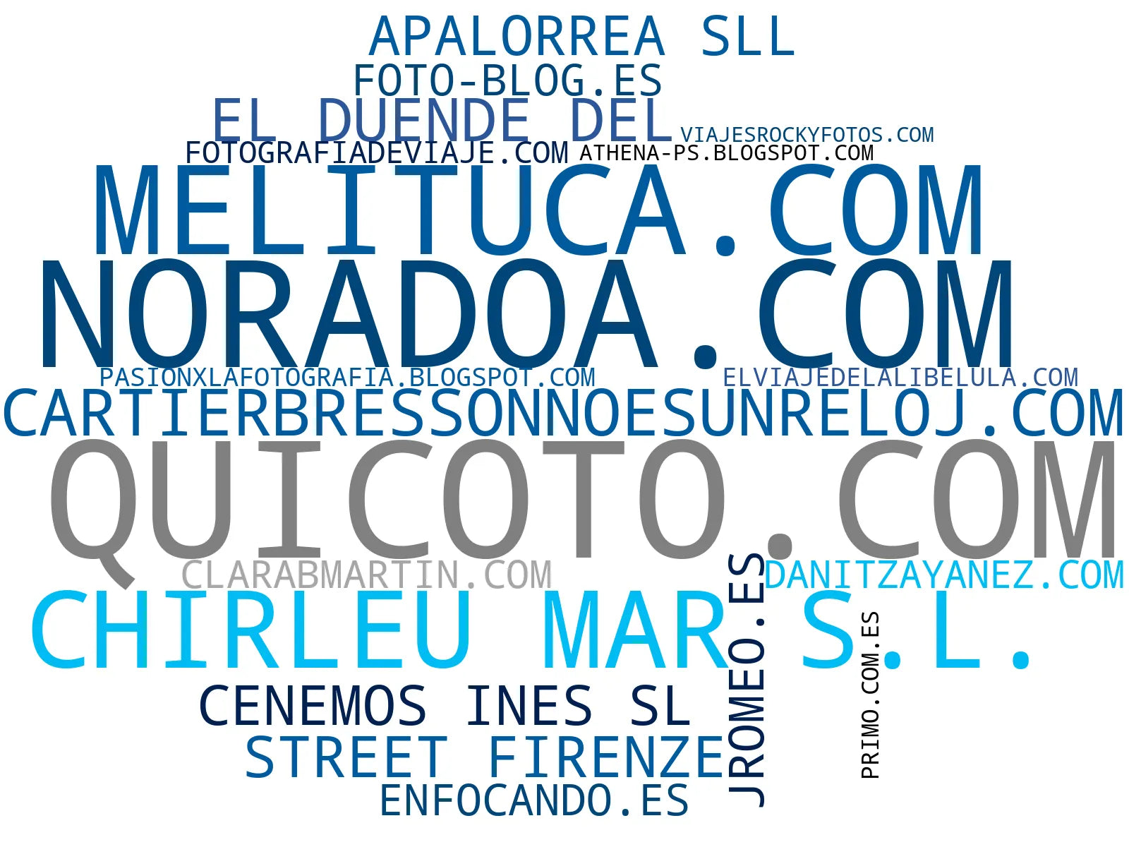 top competidores del nicho galería de fotos, blog de fotografía, artículos de fotografía