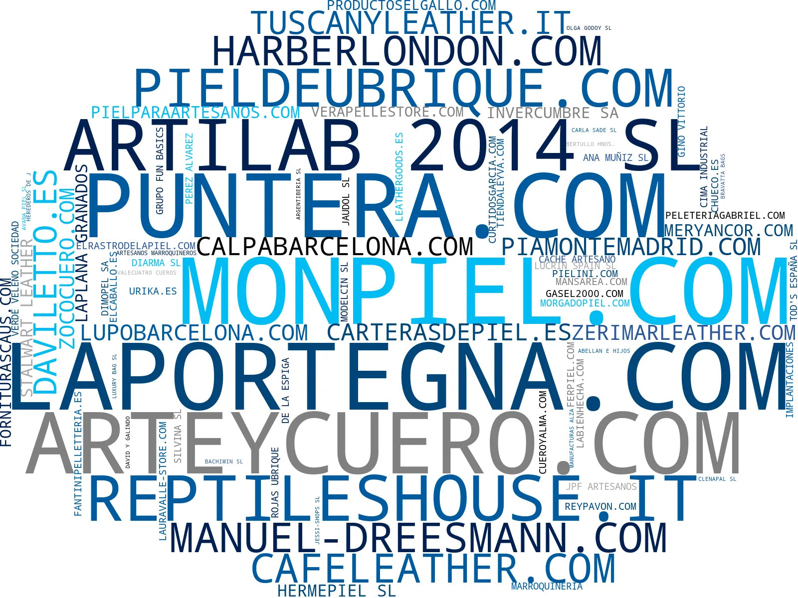 wordcloud de mercado bolsos de cuero, cinturones de moda, bolsos artesanales